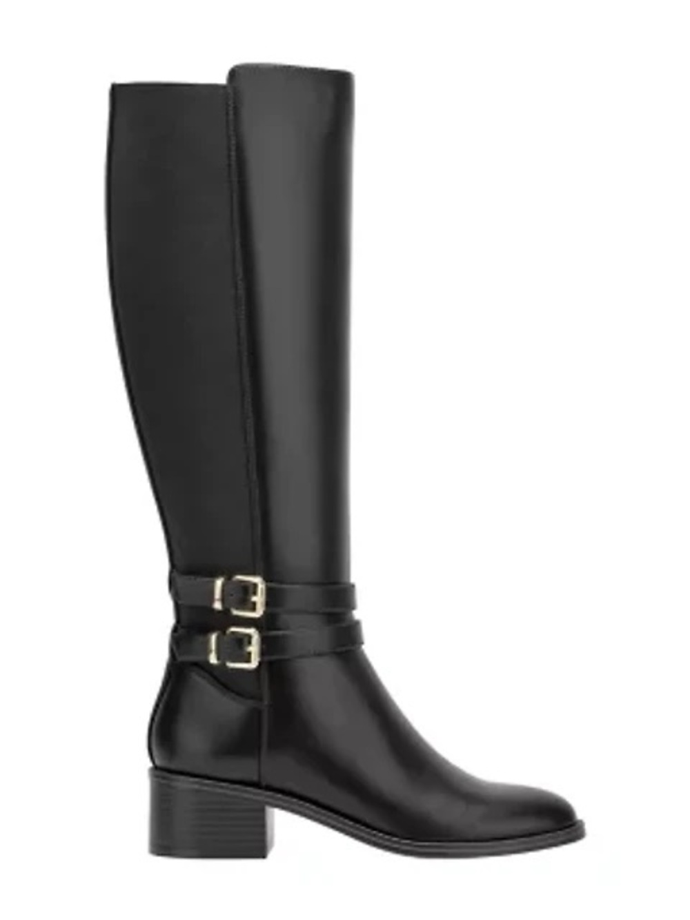 Unisa Black Over-The-Knee Buckle Riding Boots